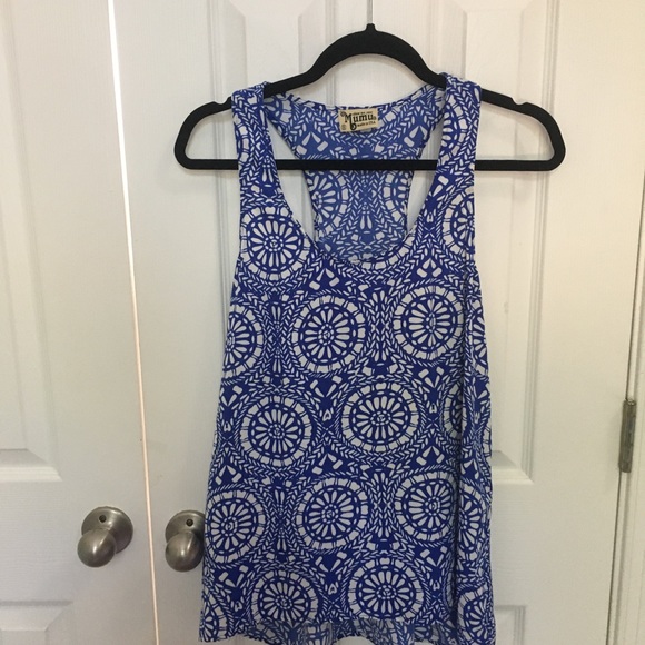 Show me your mumu blue and white two piece - Picture 2 of 4